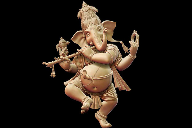 Fiberglass Dancing Ganesha Statue
