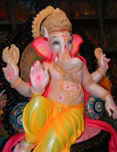 Fiberglass Ganesha in Blessing Mode