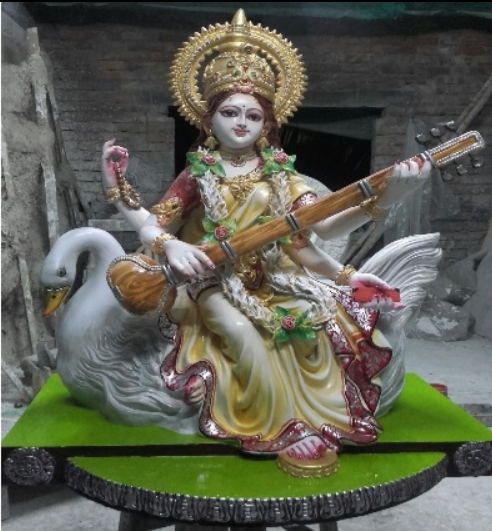 Fiberglass Saraswati Statue-1