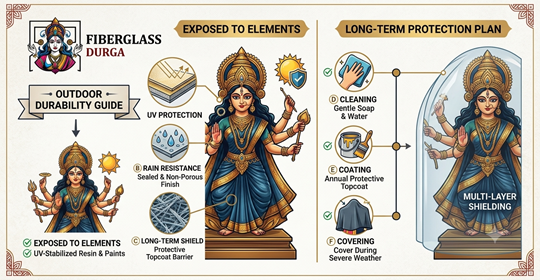 Fiberglass-Durga-Idol